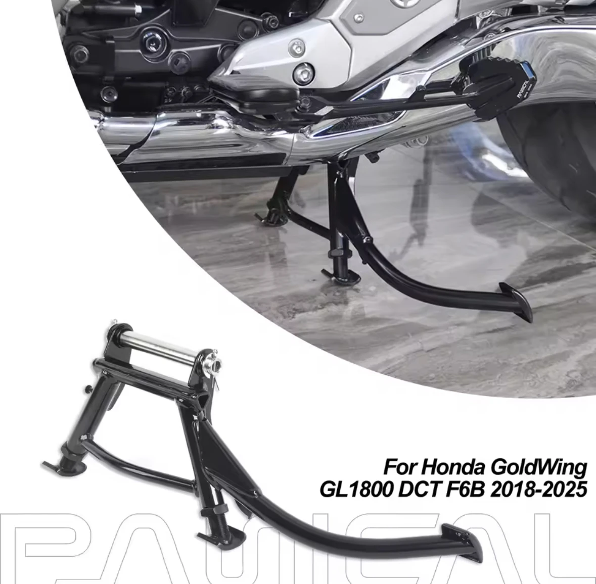 PANICAL Parking Center Stand Parking Bracket Central Kickstand For Honda Goldwing F6B GL1800 2018-2025 Motorcycle