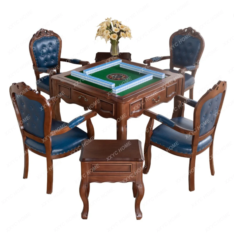 

Household Mahjong Machine European Style Table Mahjong Dual-Use dining table set furniture mahjong table