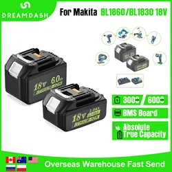 18V 6.0Ah For Makita BL1860 BL1830 Battery Replacement Lawn Mower Tool Lithium Battery 3Ah 18V For Makita Lithium-ion Power Tool