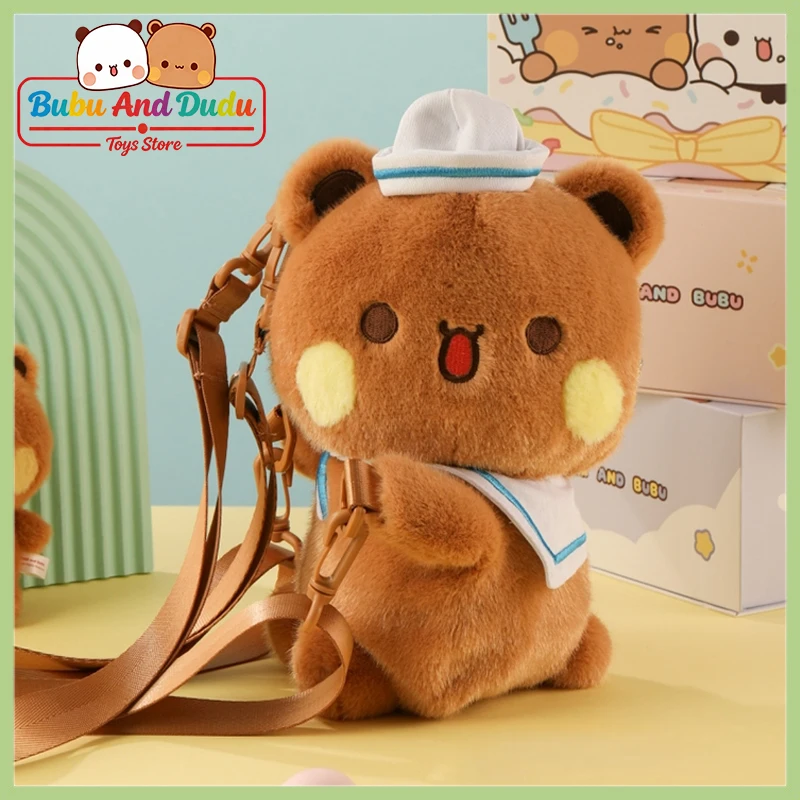 

Плюшевый рюкзак Bubu And Dudu, плюшевая сумка-игрушка с пандами Bubu и Yier, милый мягкий плюшевый рюкзак с плечевыми ремнями, подарок на день рождения