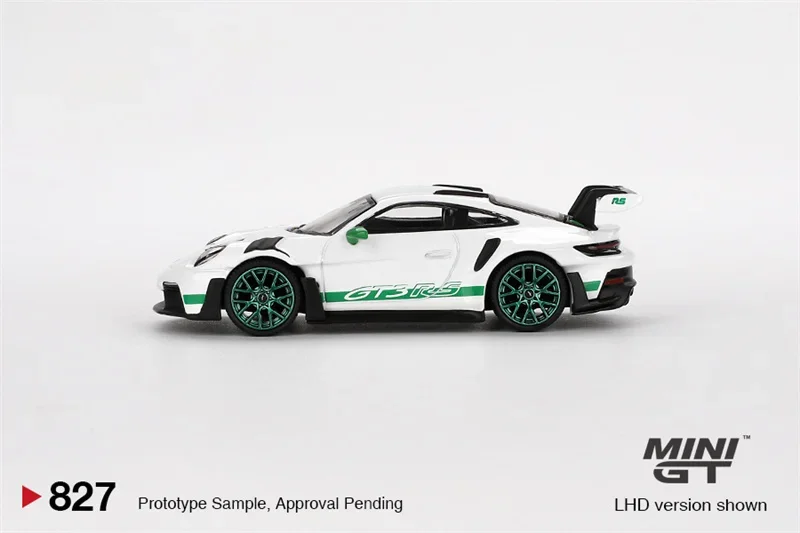 

** Предзаказ ** MINI GT 1:64 911 (992) GT3 RS Tribute to Carrera RS посылка белый блистер LHD Ver. Литая модель автомобиля