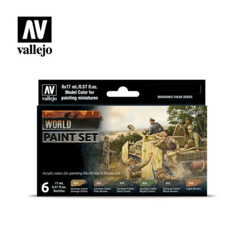 

Vallejo Spanish AV Water-based Paint German Stormtrooper Suit 6 colors * 17ml 70207