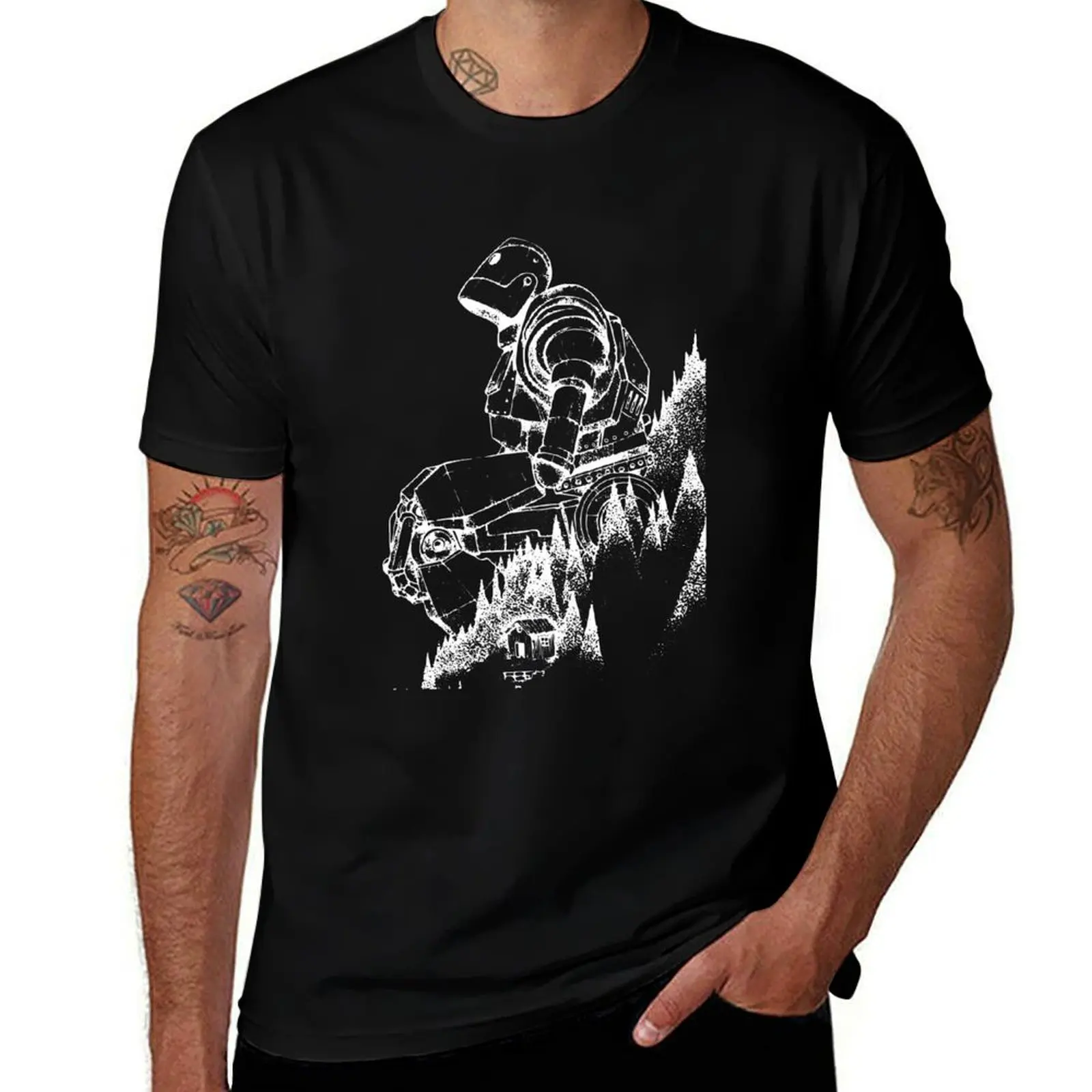 Iron Giant T-Shirt Daily Work Short Sleeve Top T-Shirt