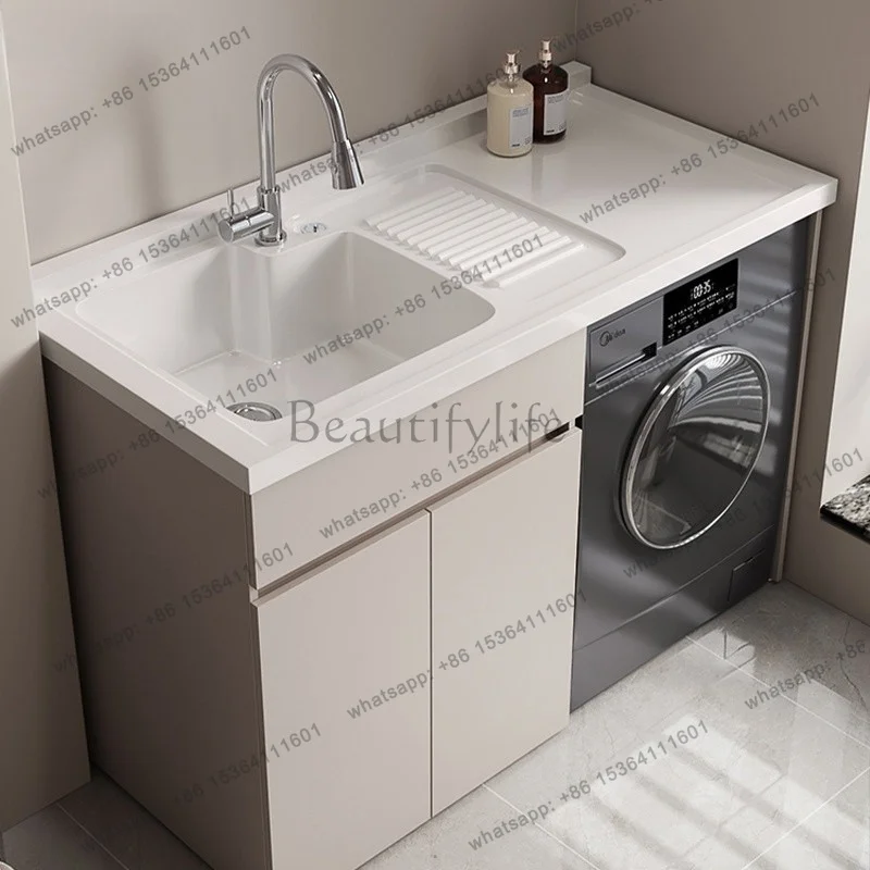 

Balcony Washing Machine Cabinet Toilet Bathroom Washbasin Cabinet