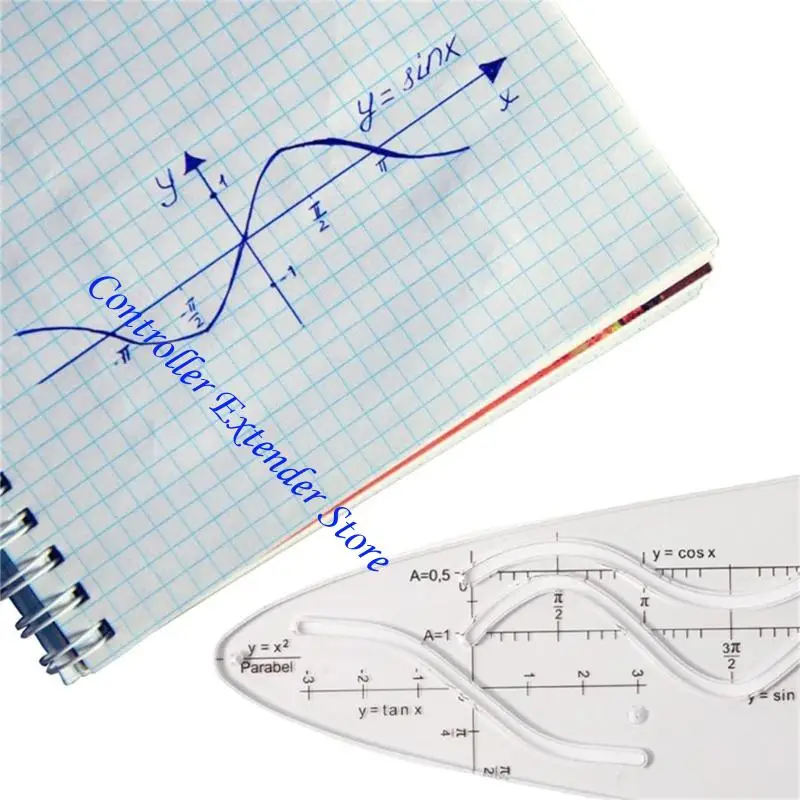 N84B Công cụ hình học thước đo cosine chính xác Parabol stencil thước đo cosine nghiên cứu toán học