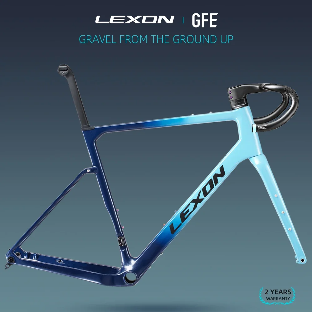 

Lexon GFE Carbon Gravel Frame off-Road Bicycle Framework Disc Brake 700C 27.5 Cyclecross ROAD Bike Cycling frameset Bike Parts