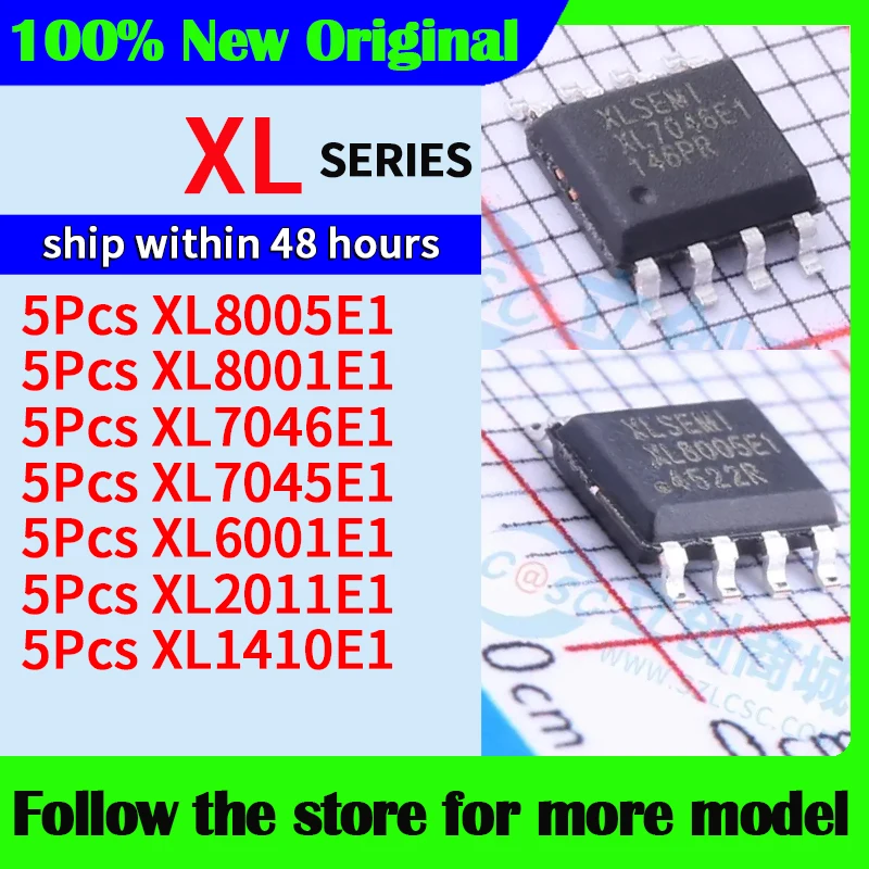5 pçs/lote XL8005E1 XL8001E1 XL7046E1 XL7045E1 XL6001E1 XL2011E1 XL1410E1 Alta qualidade Novo