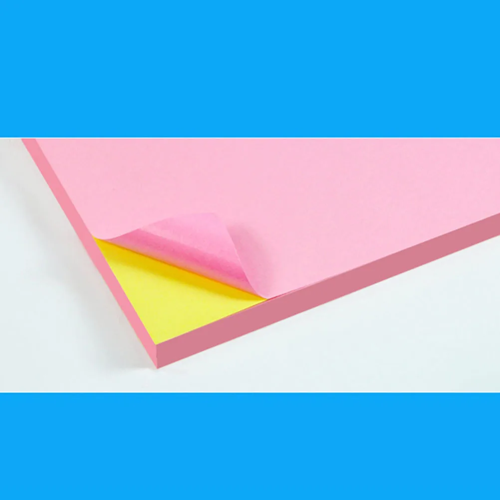 

50Pcs Colorful Self-Adhesive Label Paper A4 Size Sticky Printing Paper for Organizing School Office DIY