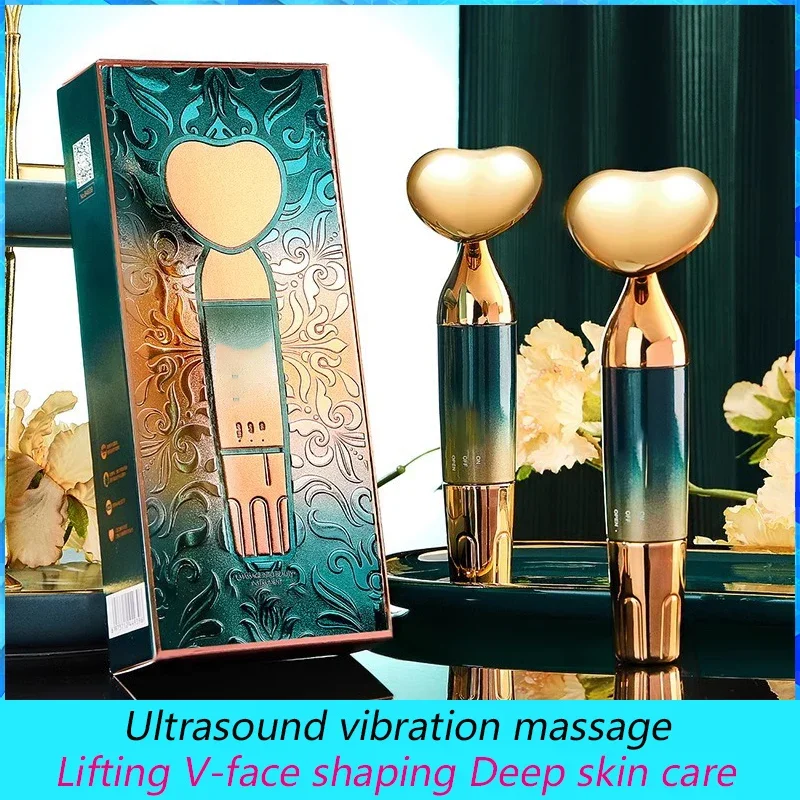 جهاز تجميل الوجه الكهربائي، الموجات فوق الصوتية، تدليك الاهتزاز، الرفع، تشكيل الوجه على شكل حرف V، العناية بالبشرة العميقة، بطارية AA ML-090-DC