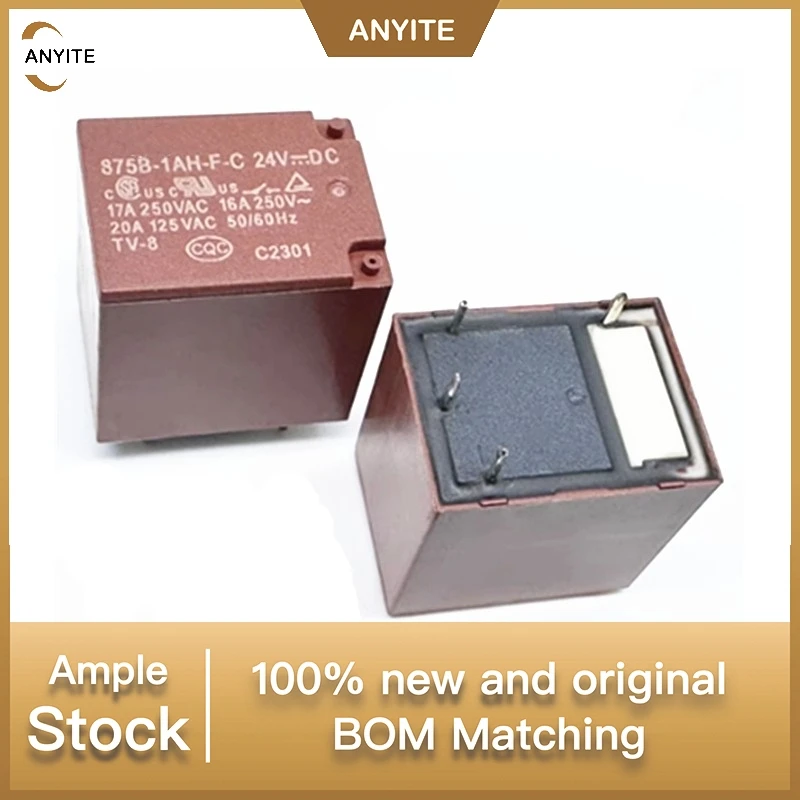 10Pcs/Lot 875B-1AH-F-C 24VDC DC24V 24V 4PIN