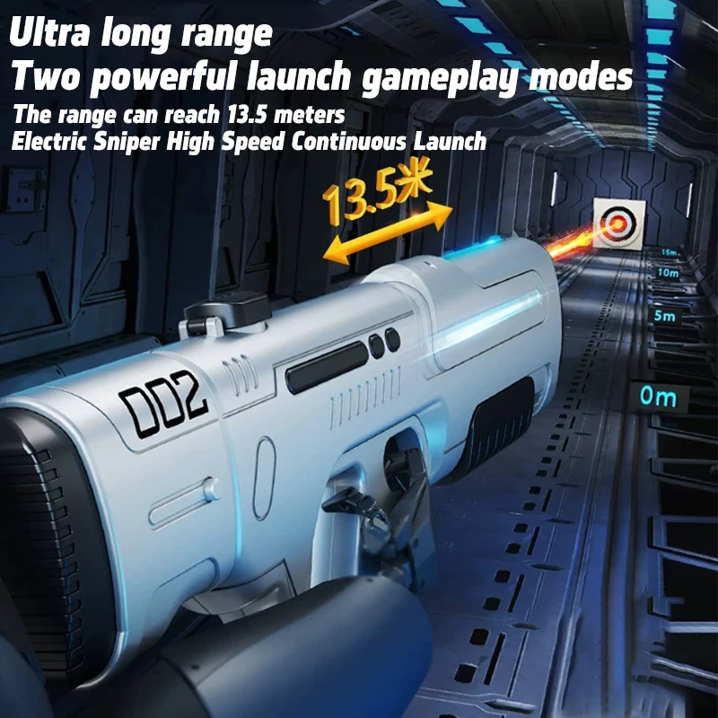 Neue vollautomatische Pulse elektrische Wasserpistole Spielzeug mit Feuerspray, Sommer Erwachsene Strand Pool Kampf Schießen Wasserspray Spielzeug Geschenk