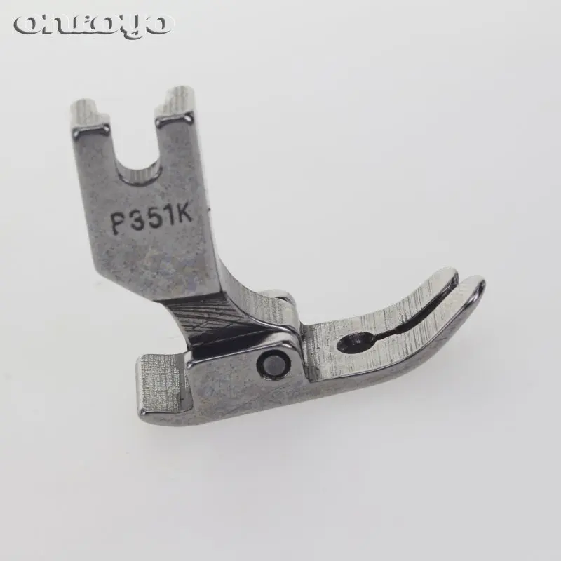 Pièces de Machine à coudre industrielle, pied-de-biche, matériau fin dédié (A), acier P351K pour Machine plate à aiguille unique