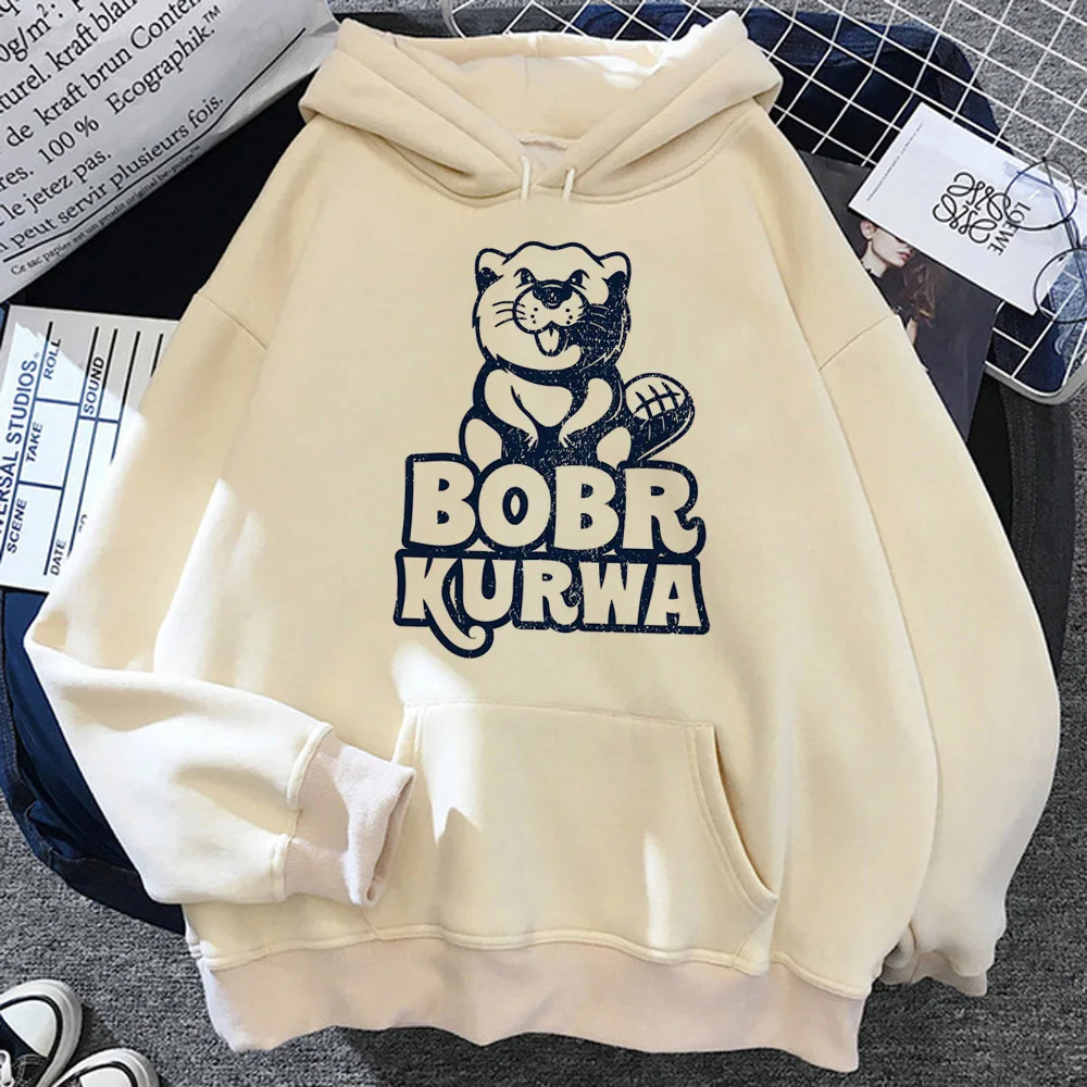 Bobr Kurwa hoodies women y2k aesthetic Kawaii sweat y2k vintage pulls clothing female anime sweatshirts