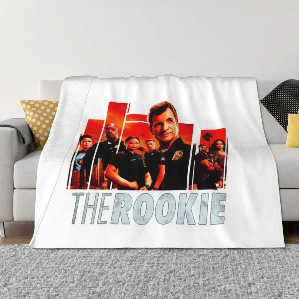 

The Rookie Fanart Poster Throw Blanket Large Thermals For Travel Sofas for winter Blankets