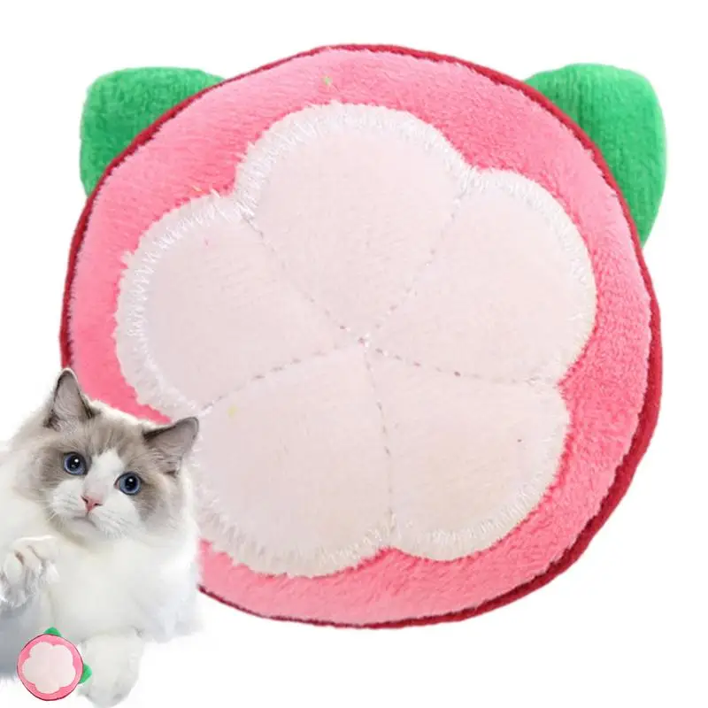 Cat Catnip Toys Interactive Fruit Shape Catnip Toy for Cat Indoor Kitten Exercise Interactive Kicker Toys for Small Medium Pets