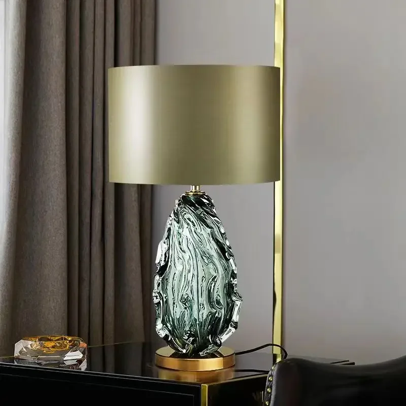 SEAN A  Nordic Modern Glaze Table Lamp Fashionable Art  Iiving Room Bedroom  Hotel LED Personality Originality Desk Light