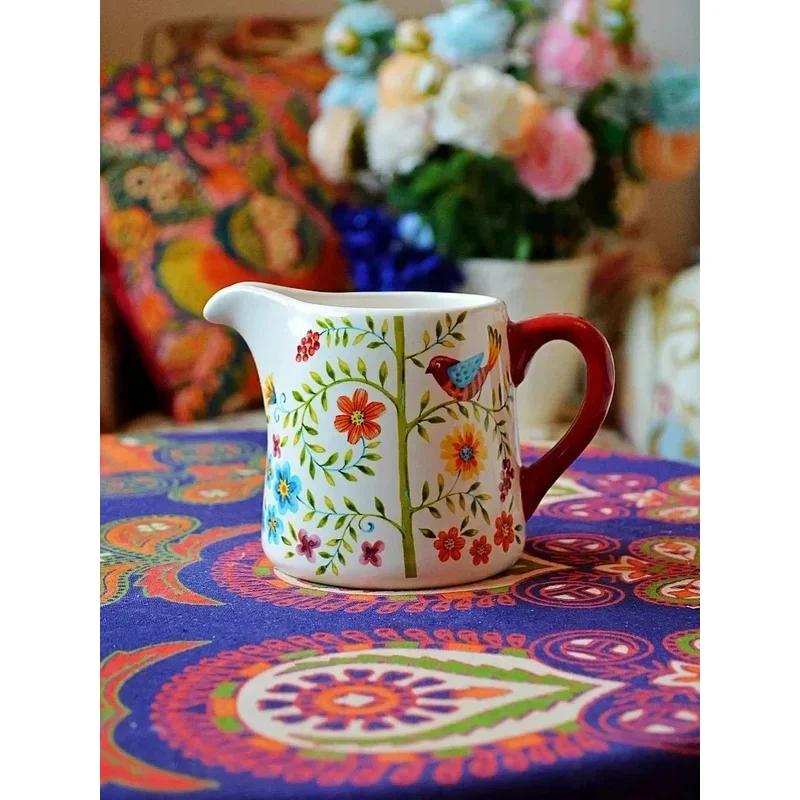 

French Style, Exquisite Small Pot, Drinking Milk Cup, High-value Ceramic Sugar Jar, New Year's Seasoning
