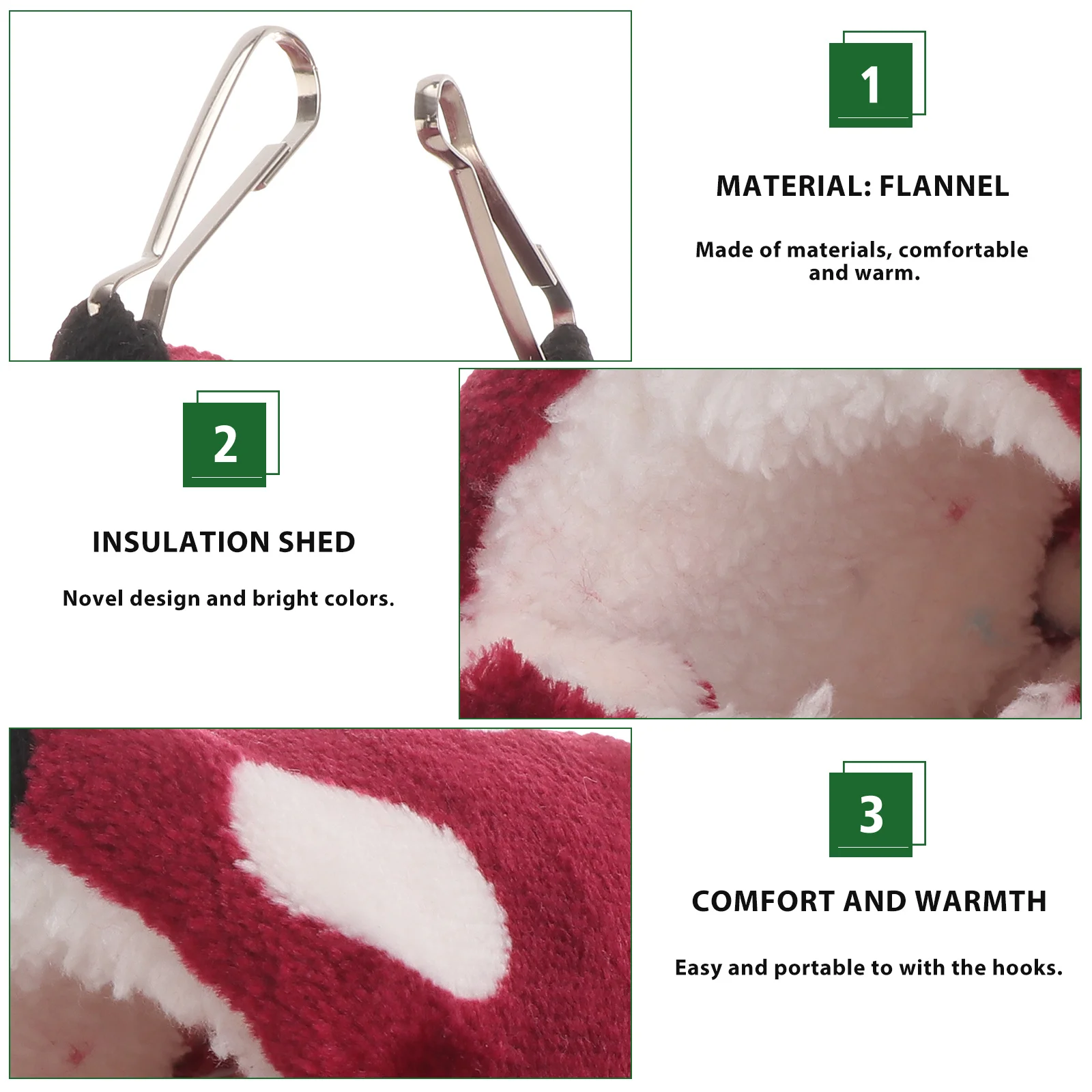 

Warm Cotton Nest Fleece Bed House For Parrots Hamster Squirrel Hedgehog Chinchilla Winter Cage Shelter Animal Hut