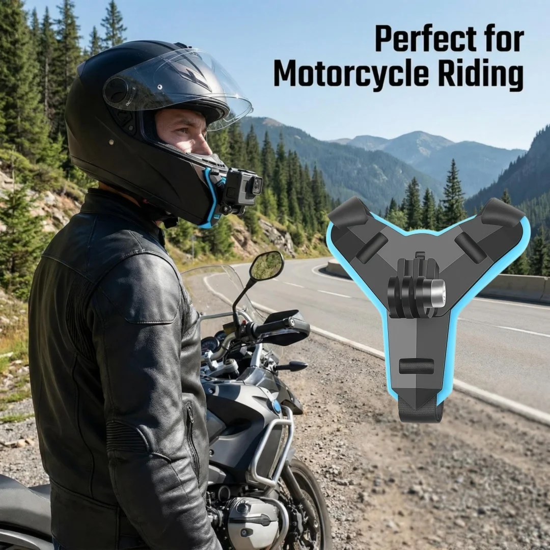 

Helmet Chin Camera Mount, Phone Holder