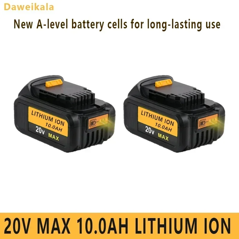 New 100% Original 10000mAh 20V for Dewalt Power Tool Battery DCB206 20V 10.0Ah Battery DCB206 20V Battery DCB205 DCB204-2