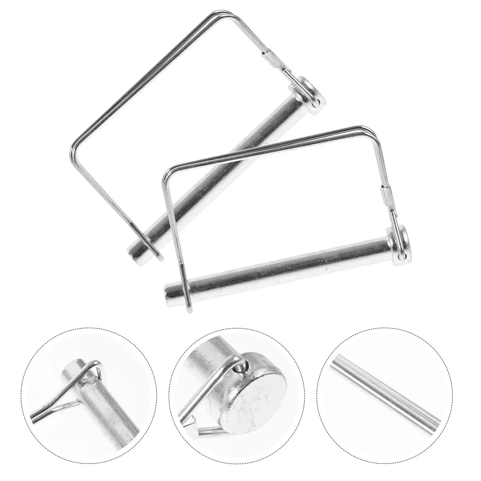 

2Pcs Trailer Safety Locking Pins Heavy Duty Square Hitch Pins Secure Trailer Coupler Lock Locking Coupler Pin Hitch Pin