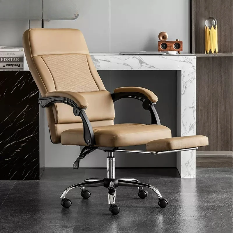 Living Room Swivel Comfortable Office Chair Luxury Rolling Designer Office Chair High Back Ergonomic Cadeira Gamer Furniture