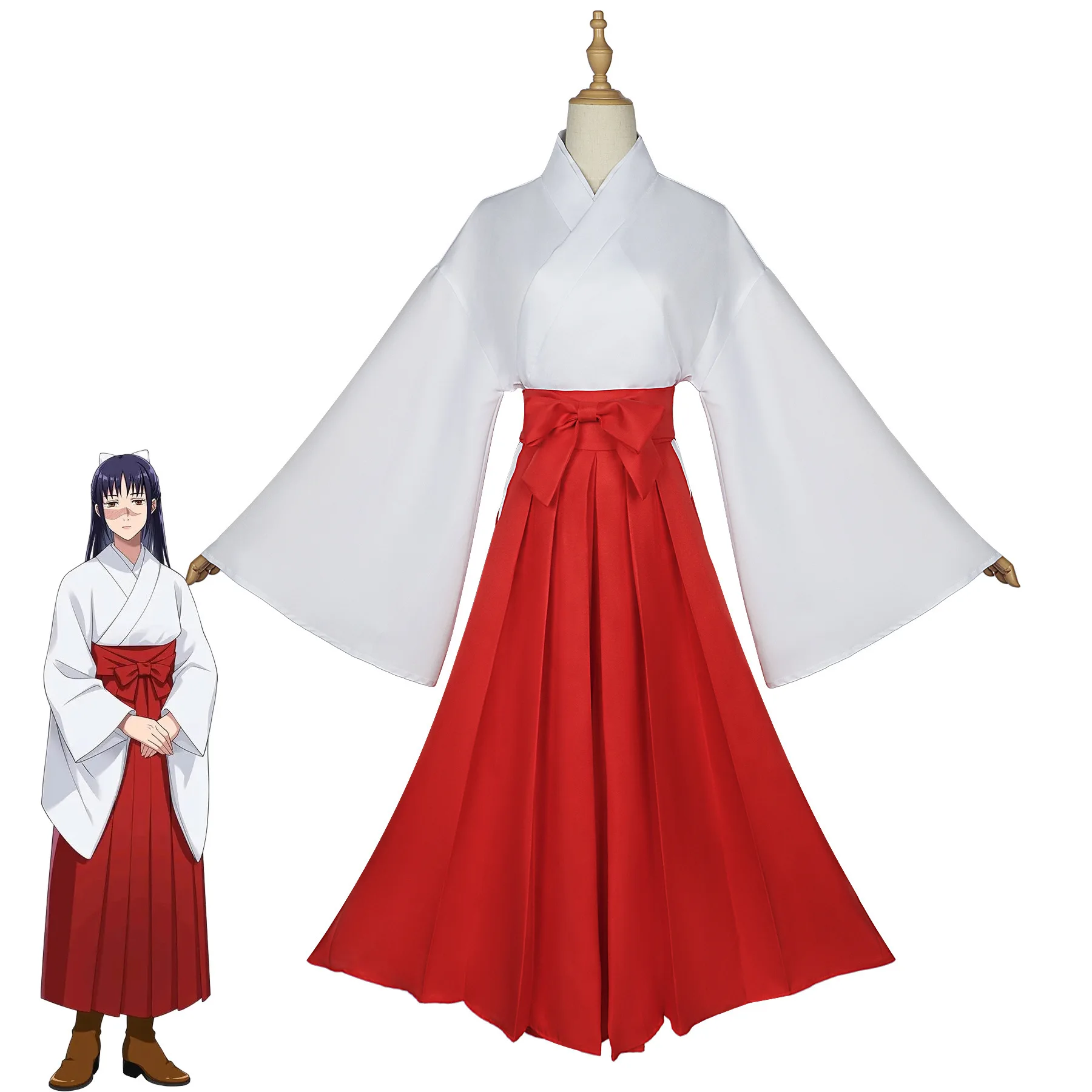 Iori Iori Utahime Cosplay Costume for Girls Kimono Suits with Top And Dress Halloween Party Outfit Includes Headwear for Comic Con - Aliexpress Deal