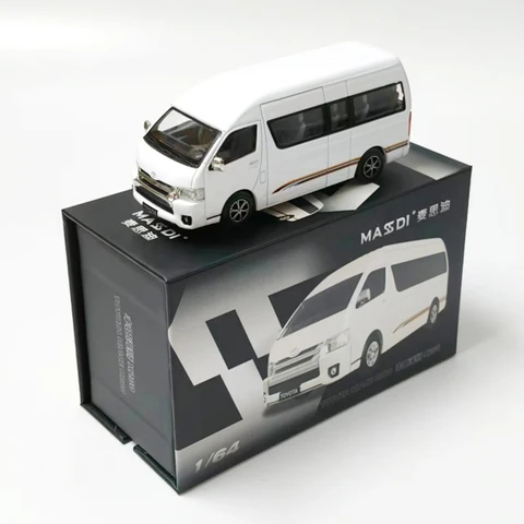 MASSDI Diecast 1:64 Skala HIACE H200 Bil Legering Simulering Bilmodell Vuxen Klassisk Hobby Samling Souvenir Display Julklapp 10 best sales gjuten Hiac - №1