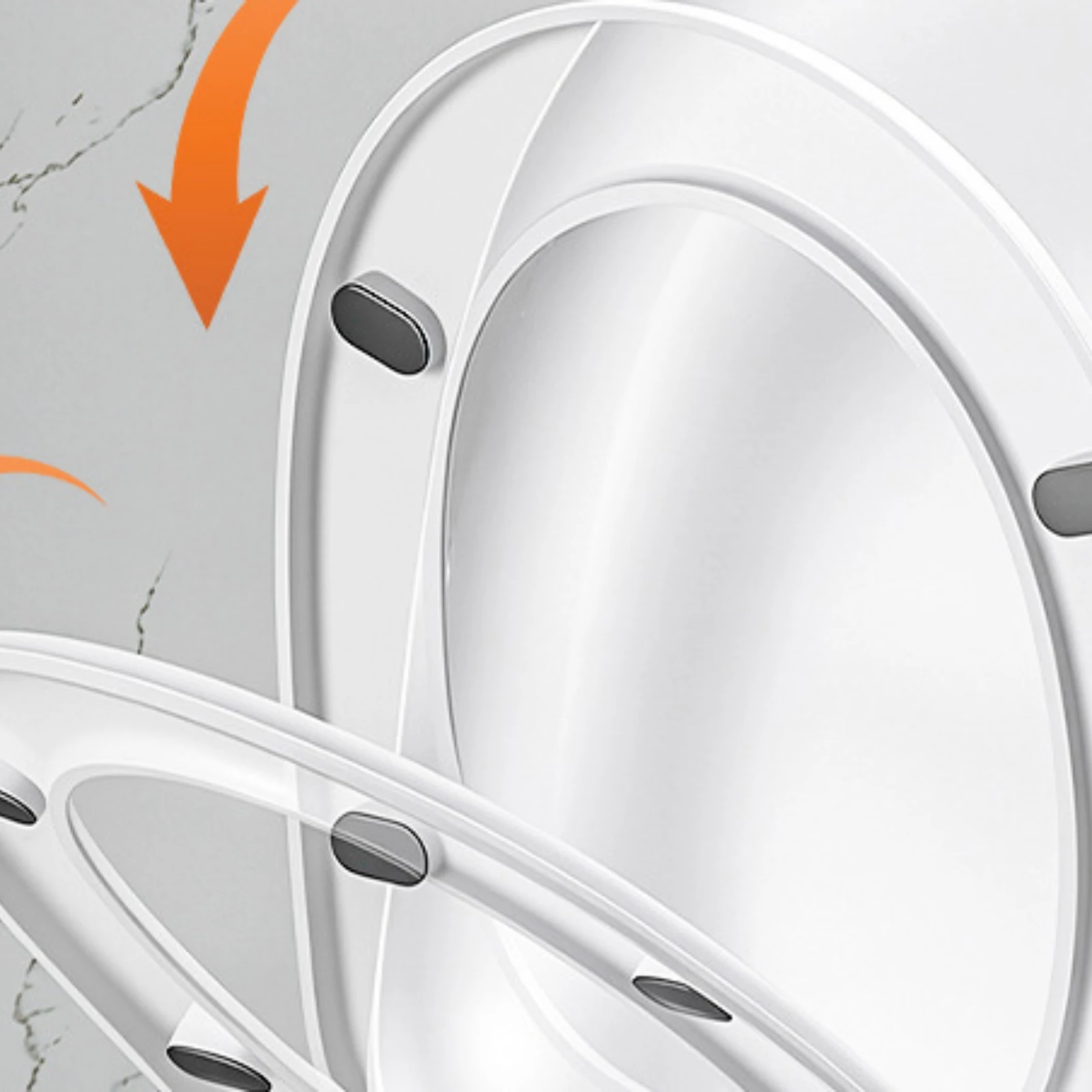 

Plastic Toilet Seat Quick-Release Toilet Seat Cover Bathroom Fixture Moisture Barrier Extra Thick