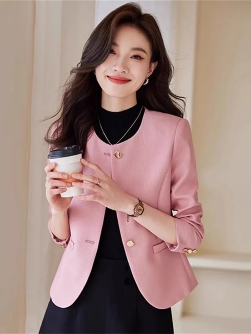 Giacca da abito stile corto alla moda per le donne Primavera e autunno 2025 Giacca casual slim con temperamento delle nuove donne W1744