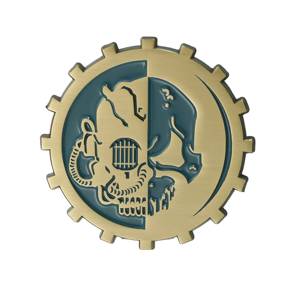 Adeptus Mechanicus Badge Warhammer 40,000 Religious Organization Logo Brooch Retro Metal Pin Gamer Collection