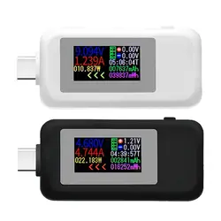 Multifunctional Type-C USB Tester KWS-1902C Current Voltage Monitor Power Meter 0-5A 4-30V for USB-C Cables Laptop Dropship