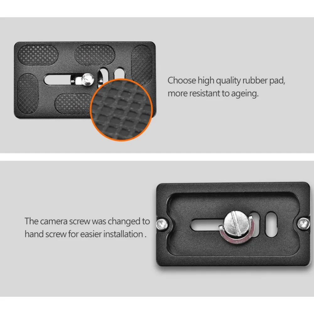 لوحة سريعة التحرير مع حامل برغي 1/4 بوصة لكاميرا Arca Benro Tripod Ball Head SLR (PU70)