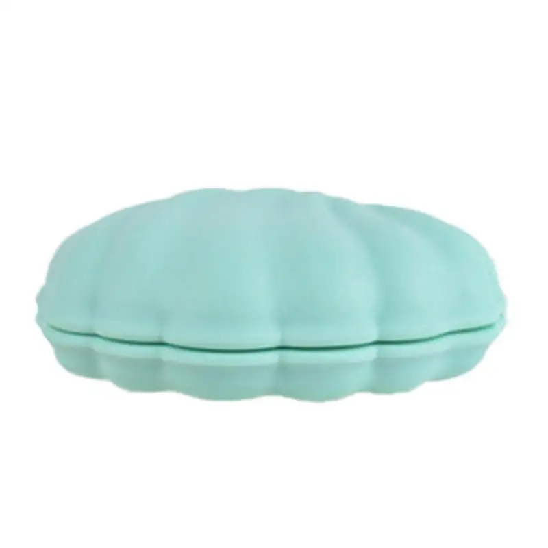 New Seashell Jewelry Box Silicone Bracelet Box Display Shell Style Decorative Jewelry Trinket Box Pill Organizer Medicine Box