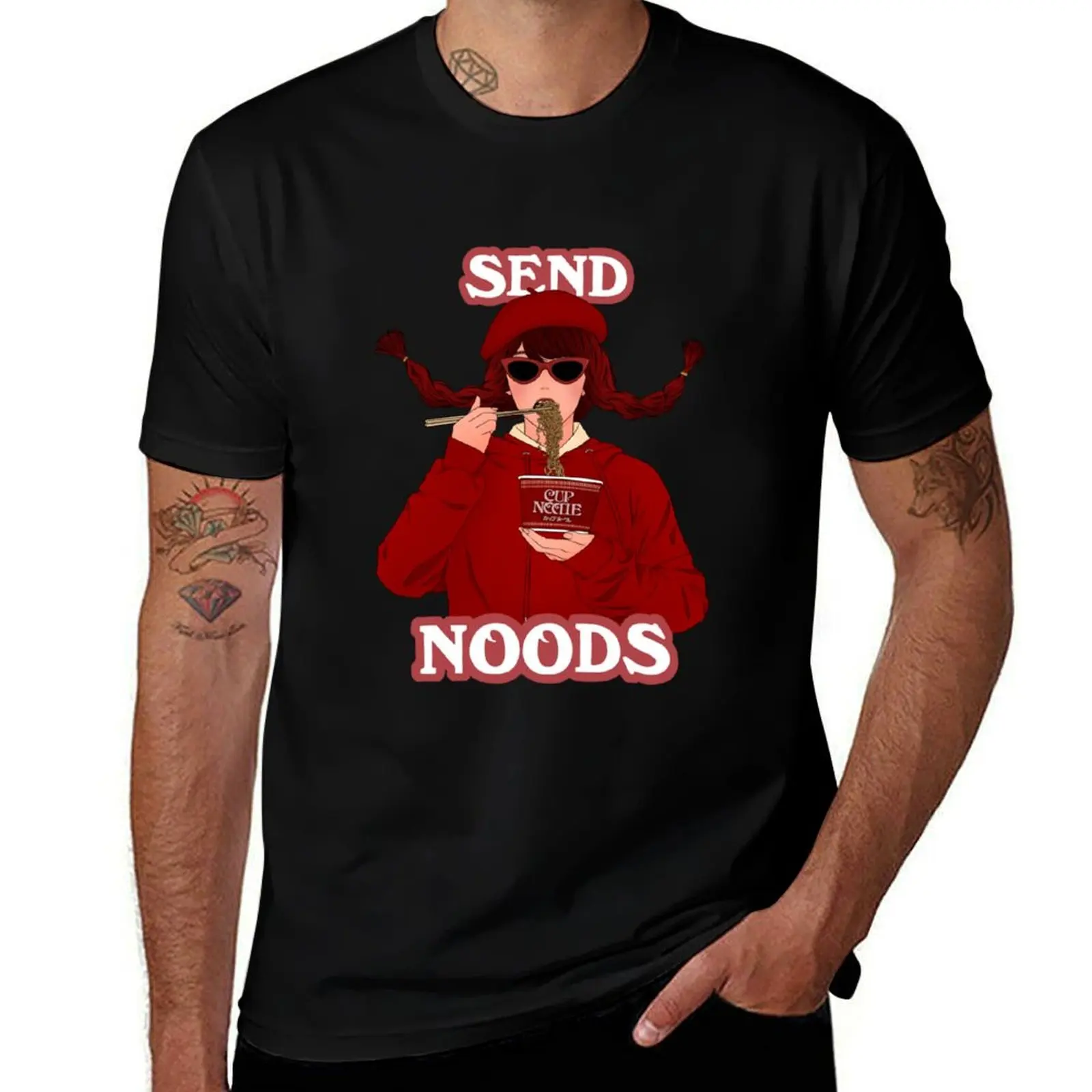 

Send Noods T-Shirt graphic t shirt vintage gifts for boyfriend luxury designer mens fashion