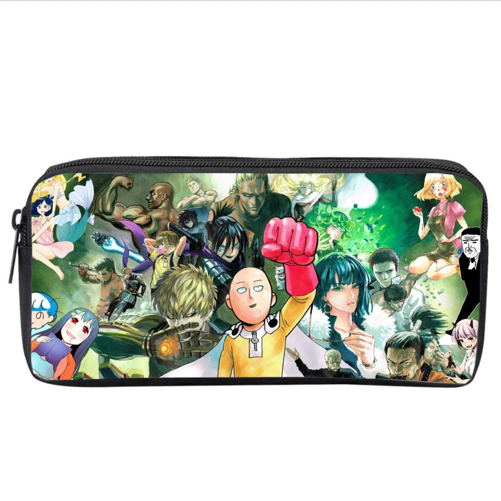 Anime One Punch-Man Etui Kids Student Cartoon Potlood Tas Tiener Rits Handtas Vrouwen Make-Up Tas