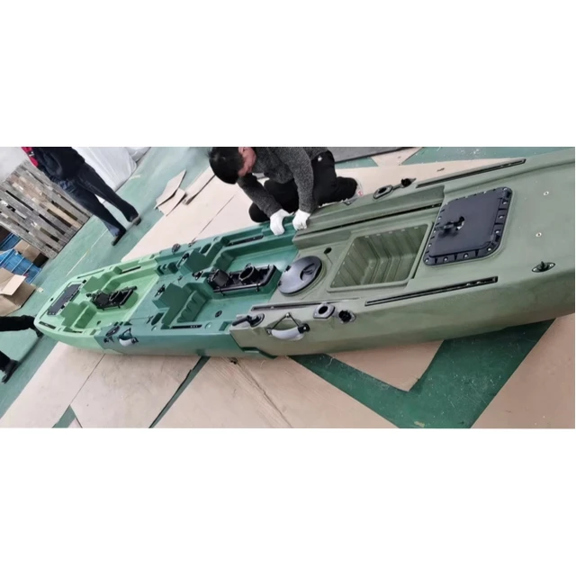 New 2024 Experienced 13ft Rotomolding Pedal Drive Plastic Fish Kano Canoe Factory Install Nativ Rudder Newd Kayak