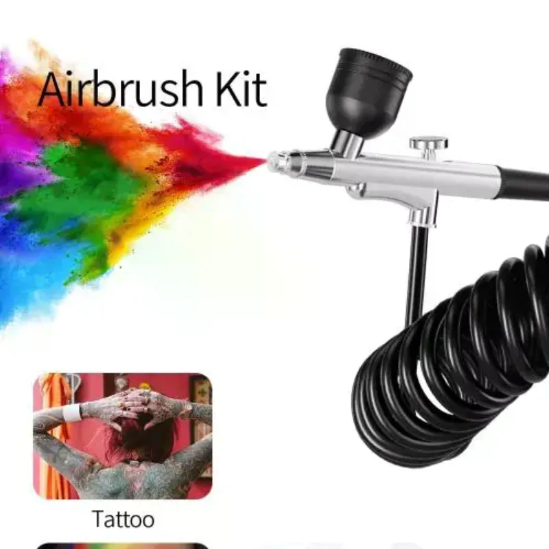 Portable Airbrush Set With Compressor USB Charging 03mm Nozzle For Painting Tattoo Manicure Makeup Model Coloring