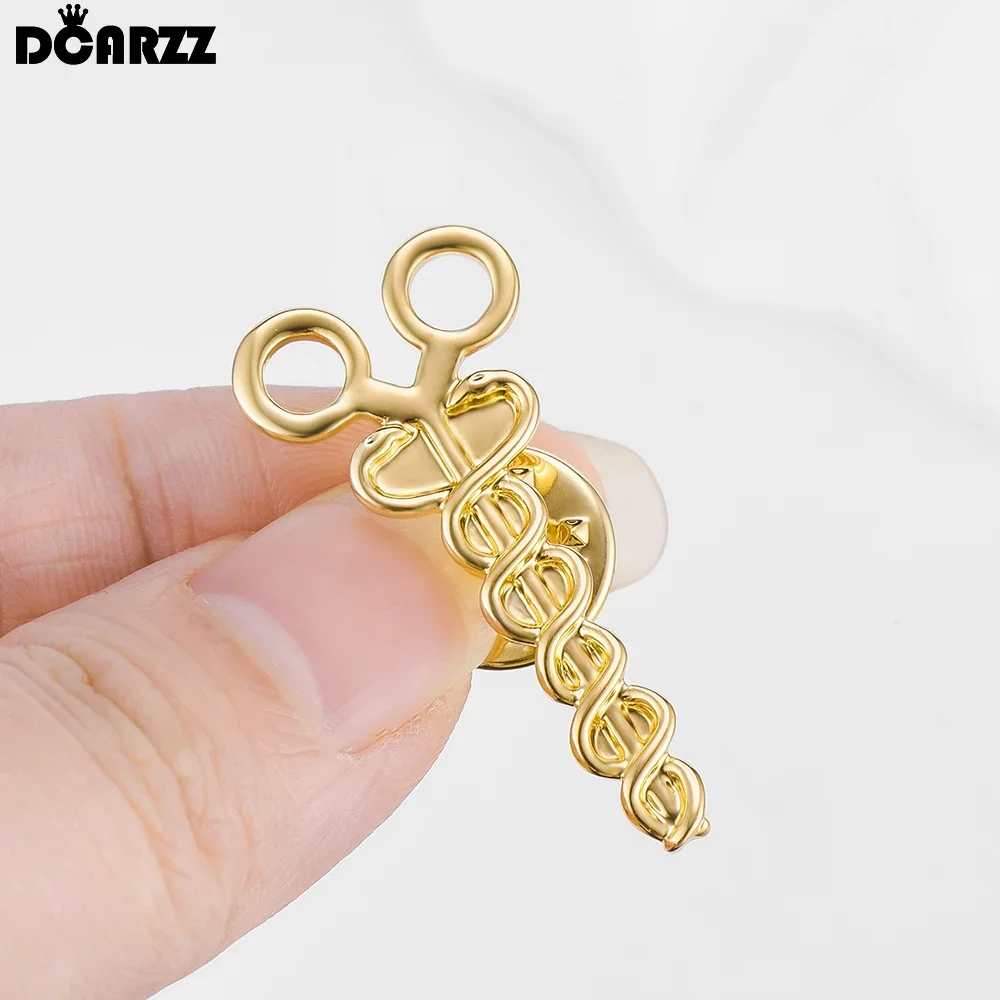 DCARZZ Medical Surgical Forceps Pin Nursing Caduceus Brooch Doctor Nurse Lapel Backpack Hat Badge Medicine Jewelry Gifts