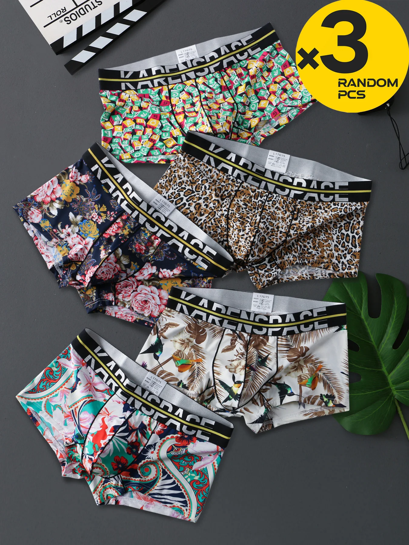 3-4-pcs-sexy-homens-boxers-roupa-interior-cetim-de-seda-cuecas-engracado-impresso-curto-baixo-aumento-calcinha-macia-casual-pele-amigavel-calcinha