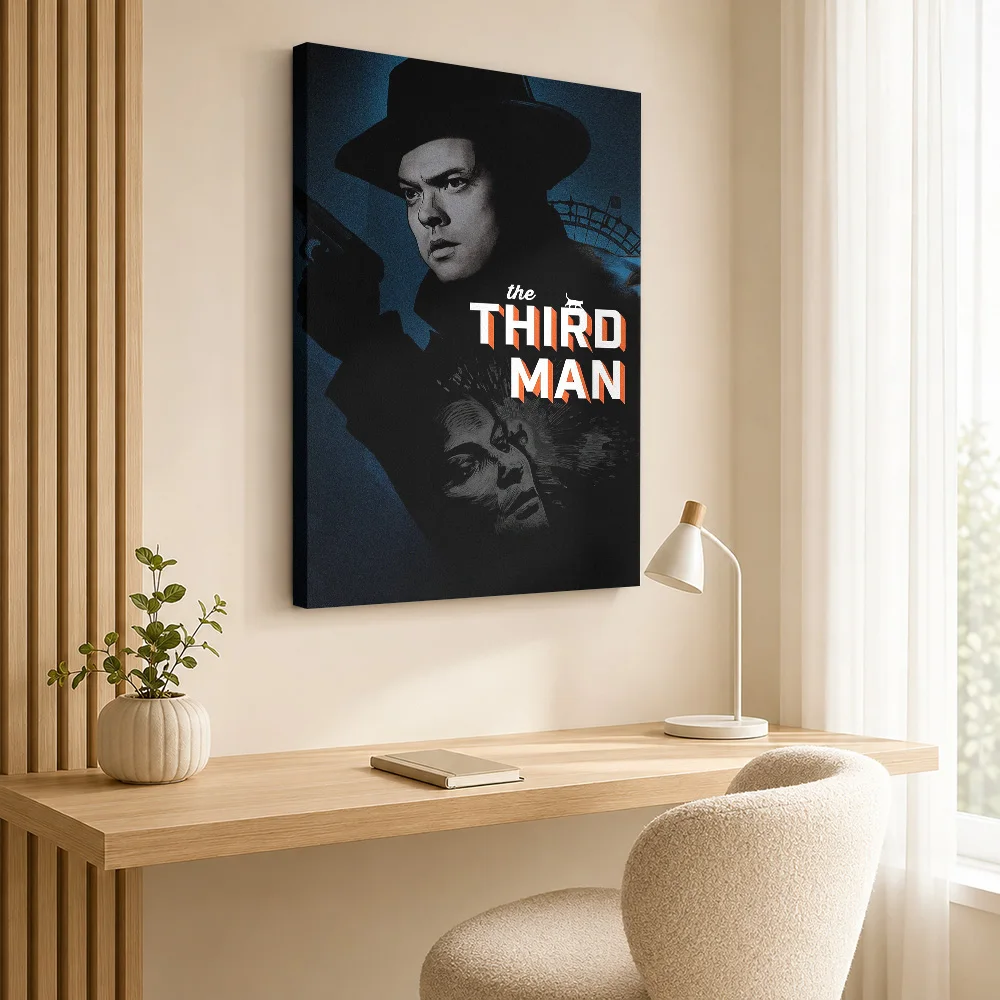 The Third Man Movie Canvas Print Poster Customized Vintage Movie Wall Art for Living Room Decor Collectible Ready to Hang Gift