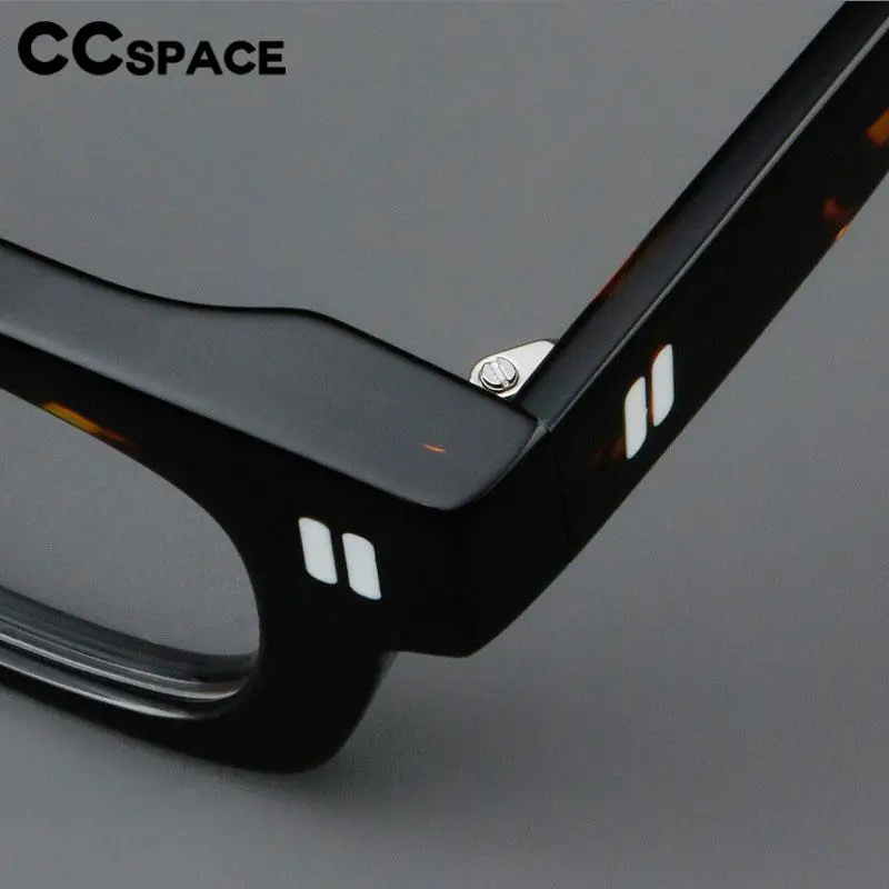 R57456 Thick Square Acetate Glasses Frame Popular Casual Rivet Presbyopia Eyeglasses Men Women Retro Prescription Spectacle