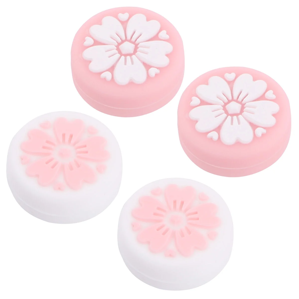 

4Pcs Silicone Joystick Protective Cap Thumbstick Cover Grip Button Skin Case Controller Cover Game Machine Accessory Mobile