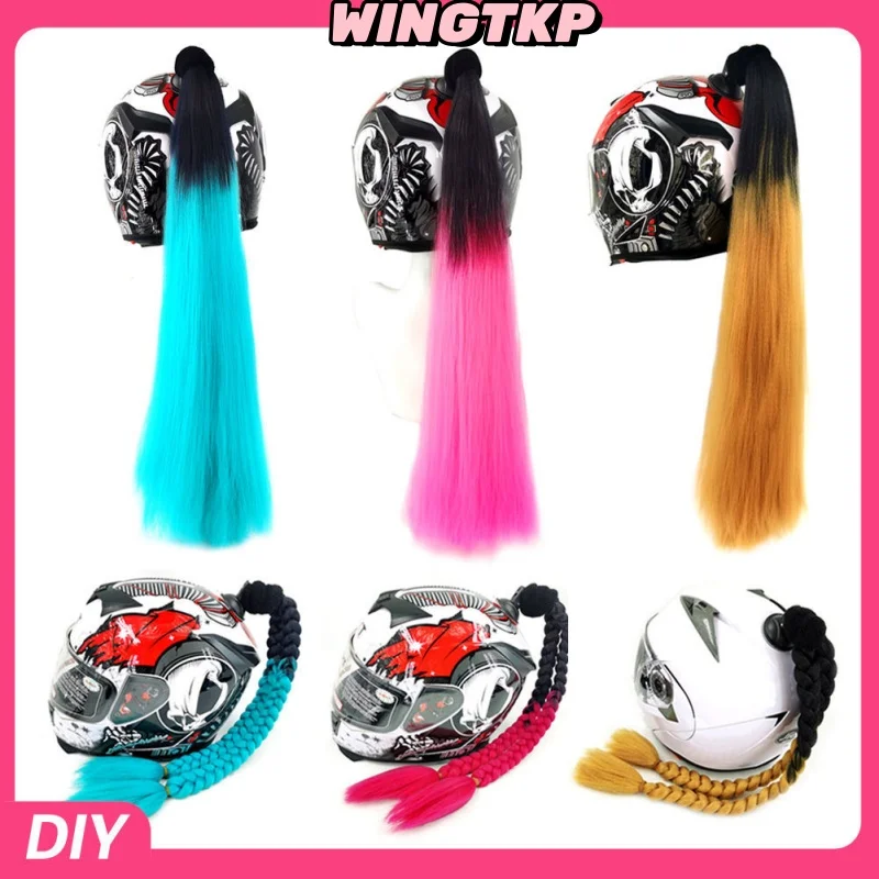 WINGTKP Motorcycle Helmet Accessories Loose Braids Personalized And Fashionable DIY Helmet Decorations Versatile All Year Round