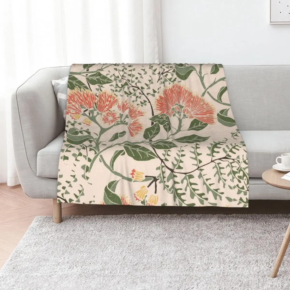 Pohutukawa Traditional Throw Blanket Bed covers Softest Cute Luxury Furrys Stuffeds Blankets
