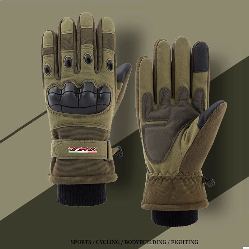 Tactical Protective Motorcycle Gloves For Benelli TRK702 TRK702X TRK 702 X 702X 502 502X TRK502 Outdoor Full Finger Winter Warm