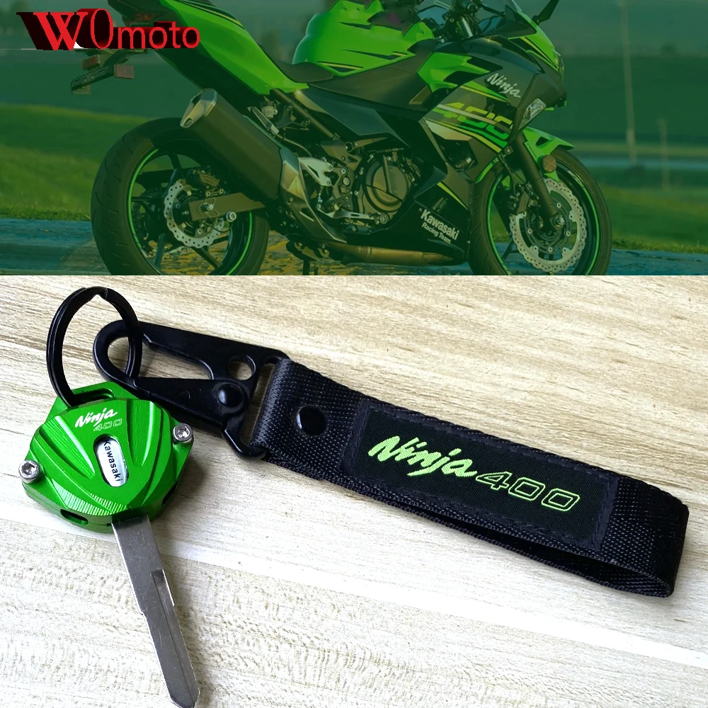 

Для KAWASAKI Ninja 400 Ninja400 Z400 2018-2024 аксессуары для мотоциклов брелок для ключей и алюминиевый чехол для ключей защитная оболочка