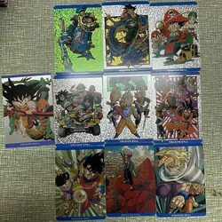 10Pcs/set 2023 New Dragon Ball Goku Flash Cards Gohan Vegeta Classic Anime Game Collection Cards Children's Gifts