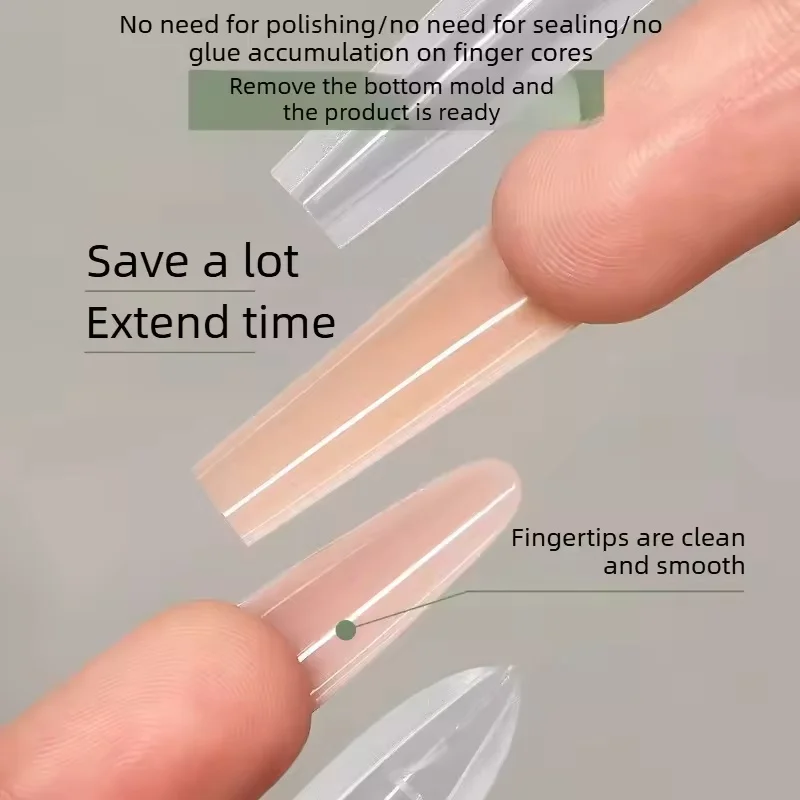 120 Formas de Uñas Sandwich Dobles en Forma de Cohete, Moldes Superior e Inferior para Extensión de Uñas, Kit de Manicura 6