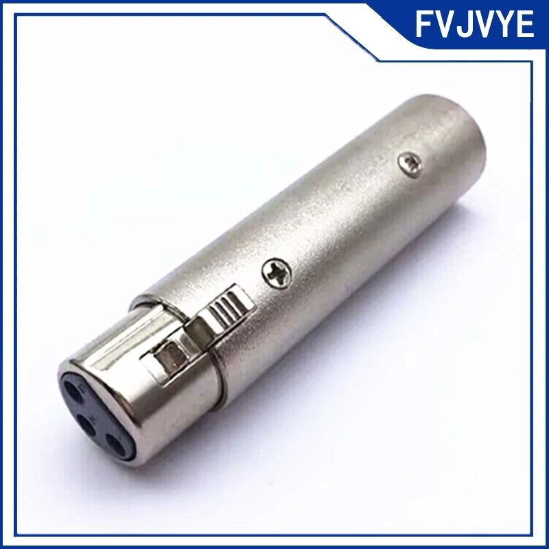 1/2/5pcs New 3 PIN XLR Male To XLR Female Jack Connector Microphone Audio Converter Speaker Cable Extension Adapter Coupler .A2